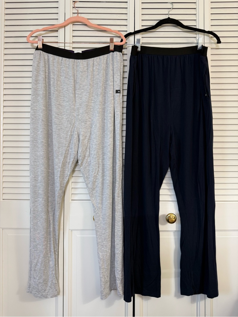 Me Undies Men's 2XL Lounge Pants 2-Piece Gray & Navy Pockets Lightweight